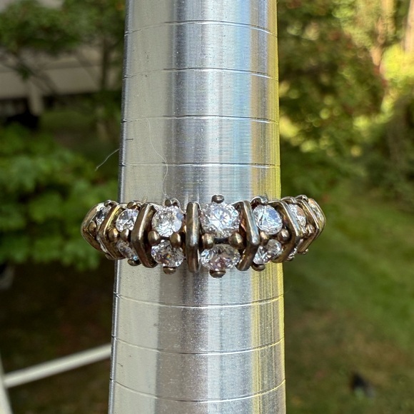 Kurt Wayne x QVC Diamonique Sterling Silver Ring Size 10 - Picture 3 of 8